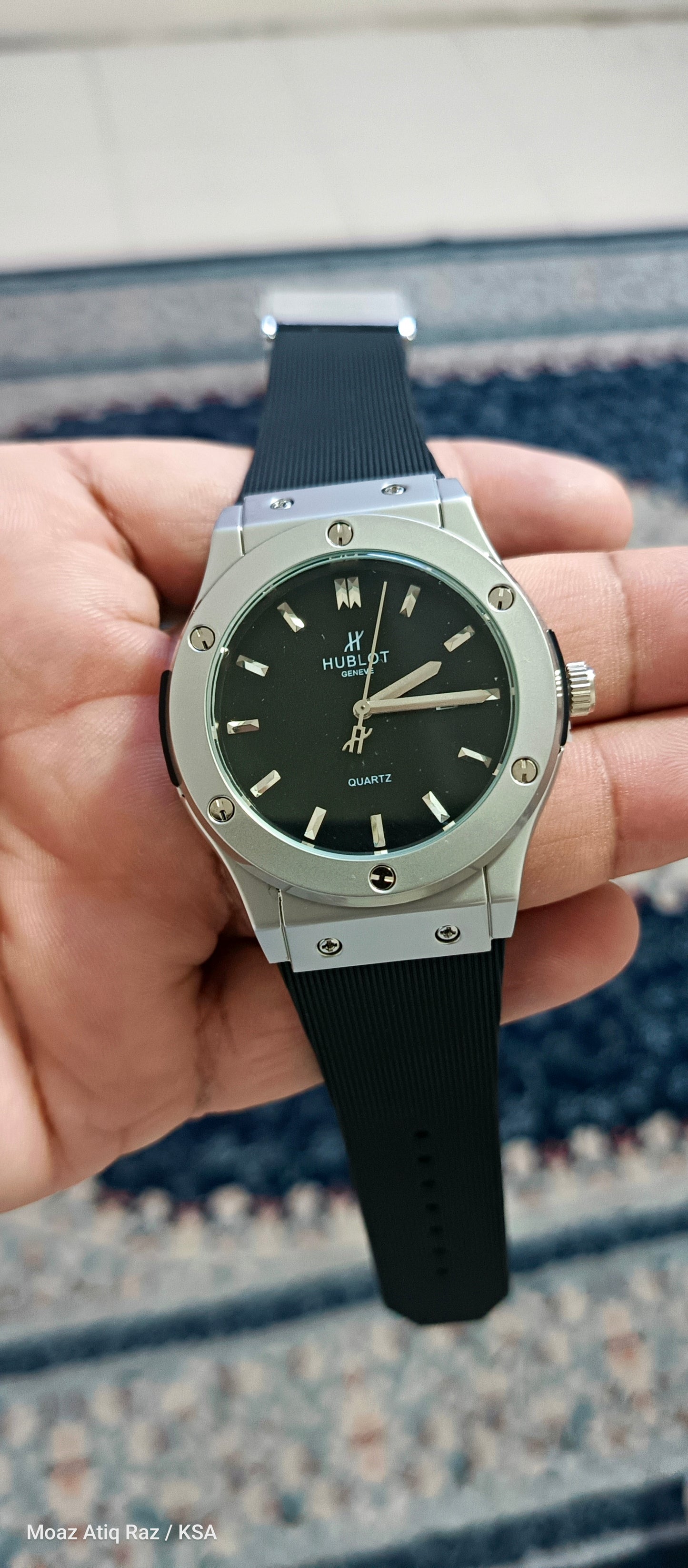 Hublot Quartz Classic Fusion Titanium 45mm – Blue & Black WATCH  WITH BOX