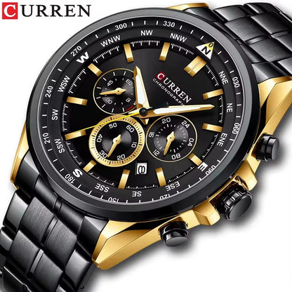 CURREN New 2025 Men Quartz Wristwatches Luxury Watch